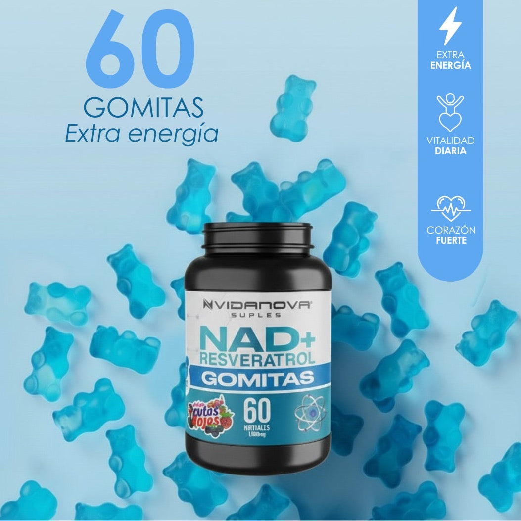 GOMITAS NAD+RESVERATROL 60uni