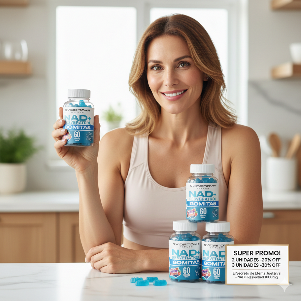 GOMITAS NAD+RESVERATROL 60uni