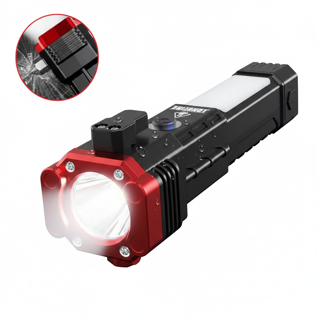 Linterna Multifuncional 4 En 1 Recargable