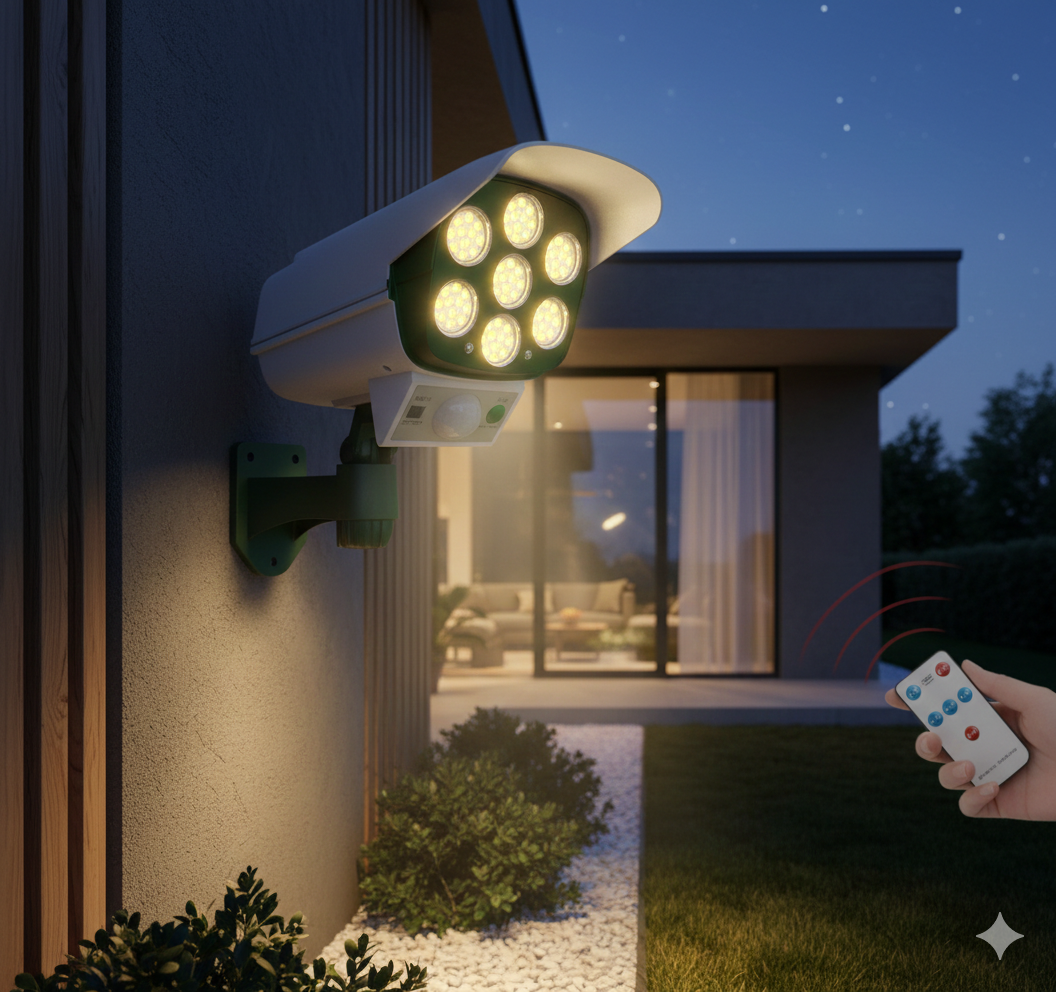 Foco Solar tipo Cámara de seguridad