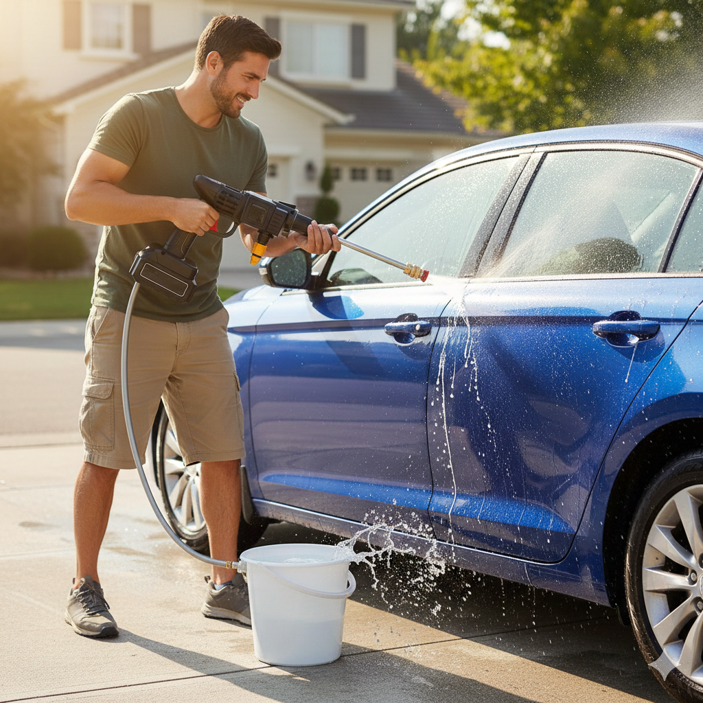 Hidrolavadora Portatil Inalambrica 2 bat