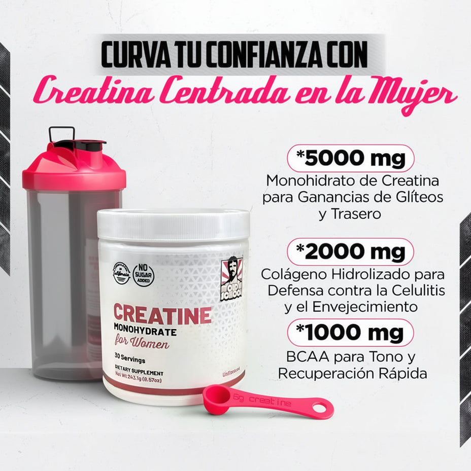 CREATINA MONOHIDRATADA PARA MUJERES