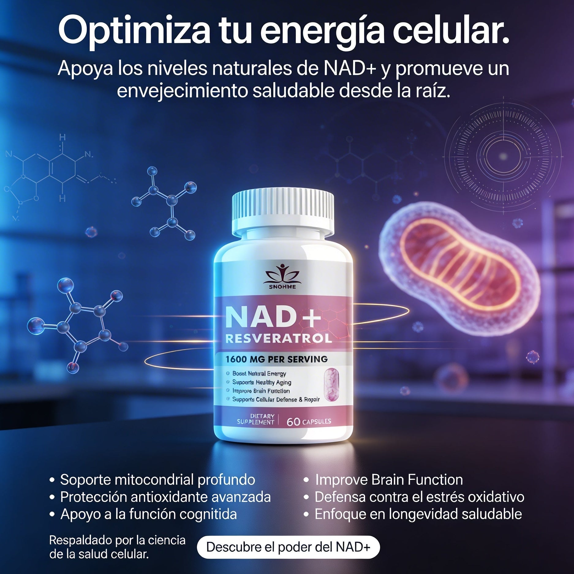 NAD+RESVERATROL 60caps