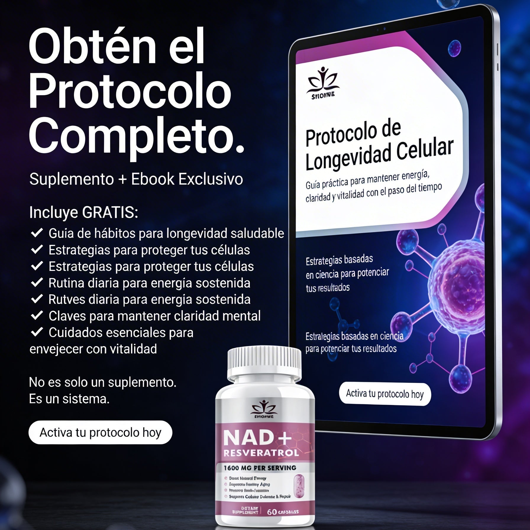 NAD+RESVERATROL 60caps