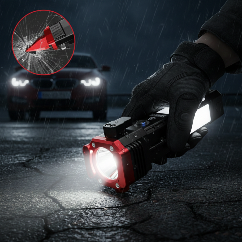 Linterna Multifuncional 4 En 1 Recargable